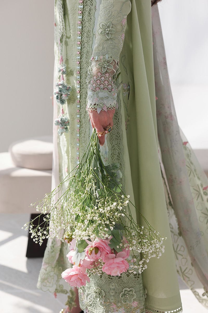 Qalamkar Lawn Chikenk-Kari Embroidered Three Piece QL-1040