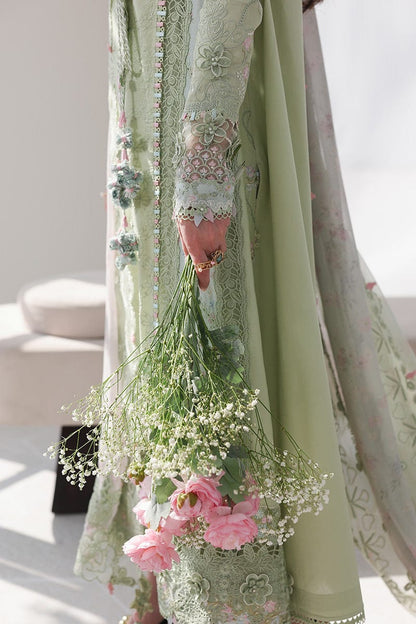 Qalamkar Lawn Chikenk-Kari Embroidered Three Piece QL-1040