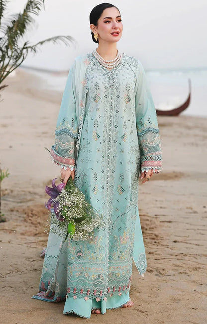 Qalamkar Lawn Chikenk-Kari Embroidered Three Piece QL-1070