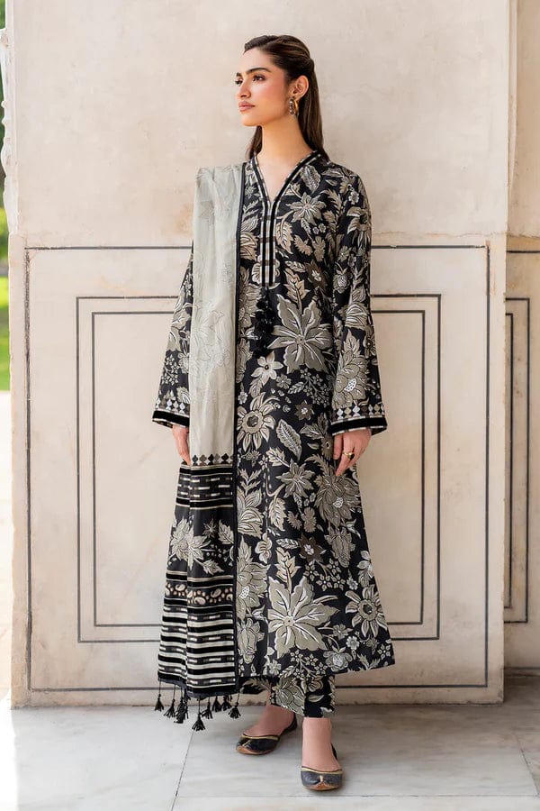 D-786 Printed Khaddar Three Piece
