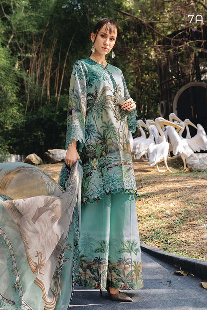 Maria B D-811 Printed three piece suit