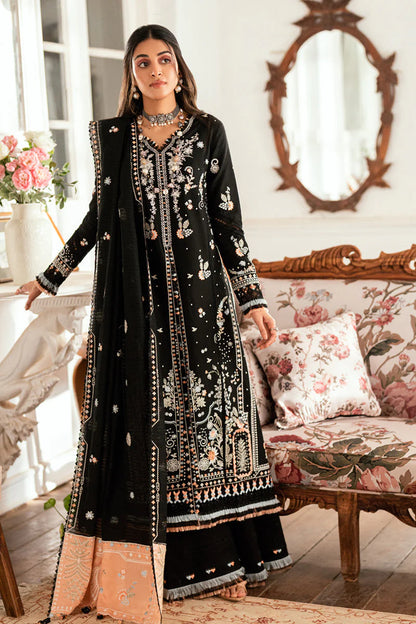 Qalamkar Embroidered Dhanak Three Piece QL-1050