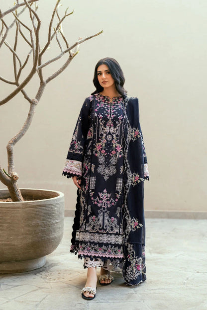 Florent Lawn Chikenk-Kari Embroidered Three Piece FL-01