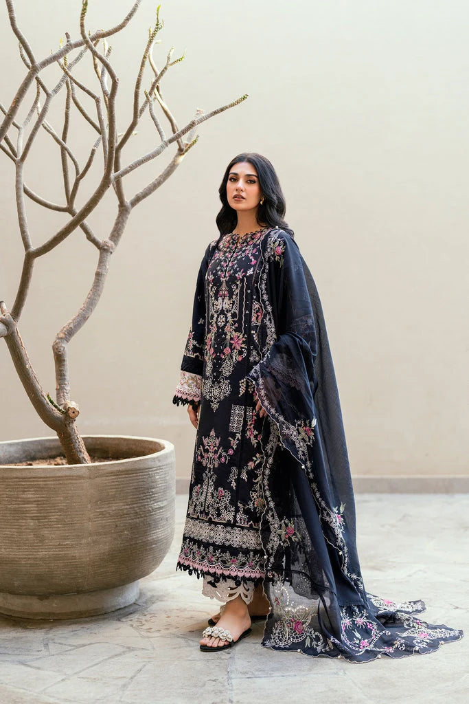 Florent Lawn Chikenk-Kari Embroidered Three Piece FL-01