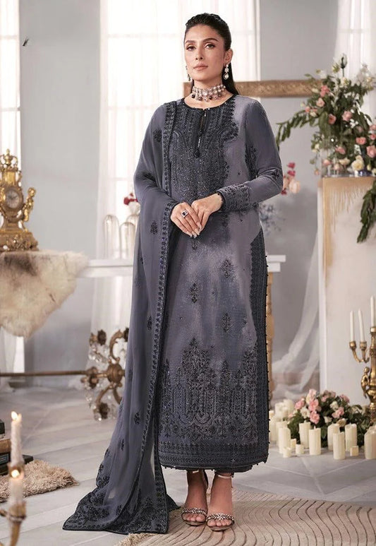 Asim Jofa Velvet Embroiderd Three Piece AJ-306