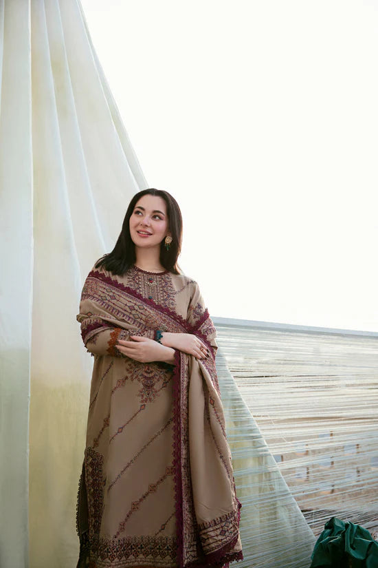 Florant Embroidered Dhanak Three Piece FLO-185