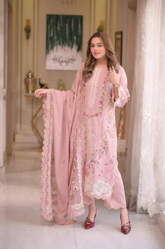 Aneela Embroidered Lawn Three Piece AN-3221