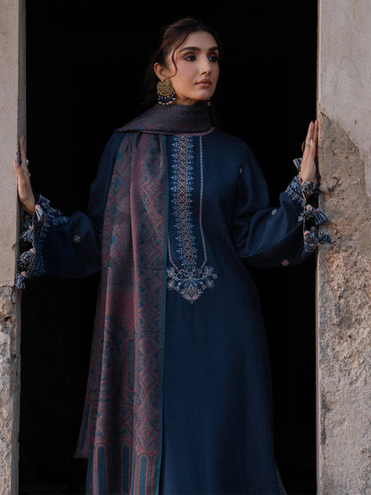 Izel Embroidered Dhanak Three Piece IZL-84