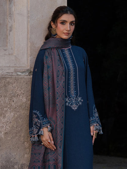 Izel Embroidered Dhanak Three Piece IZL-84