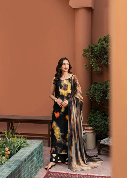 fcc-838 Printed Airjet Viscous Silk Three Piece