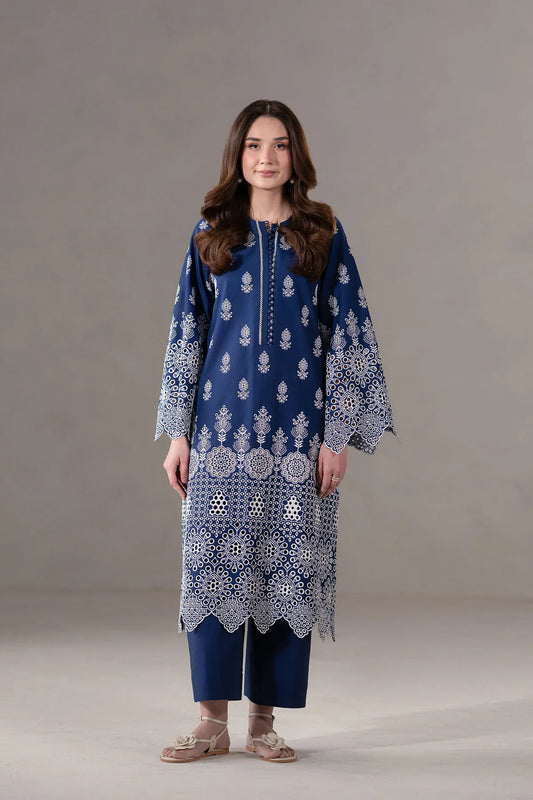 Akber-Aslam Lawn Chikenk-Kari Embroidered Two Piece AA-Ovria
