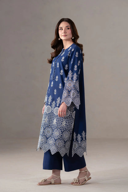 Akber-Aslam Lawn Chikenk-Kari Embroidered Two Piece AA-Ovria