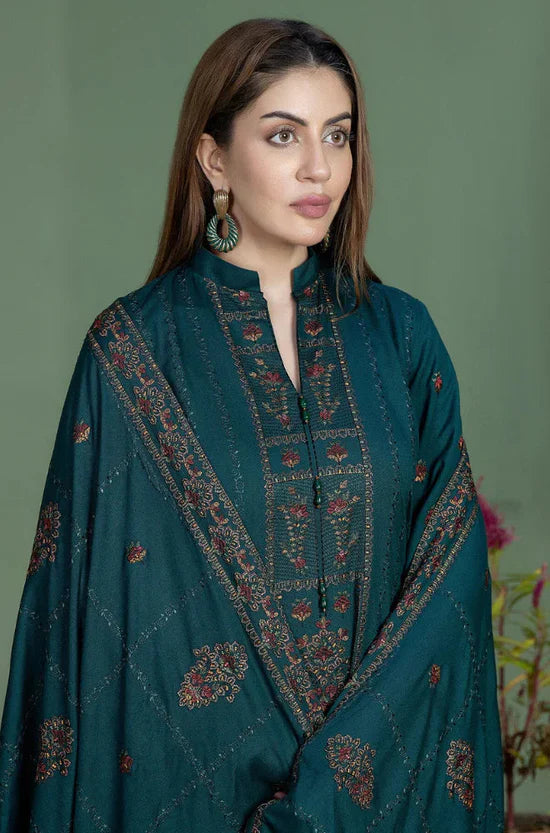 Mohagni Embroidered Dhanak Three Piece MG-949