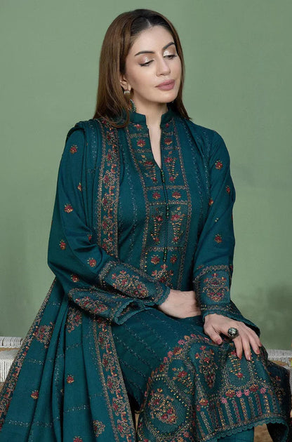 Mohagni Embroidered Dhanak Three Piece MG-949
