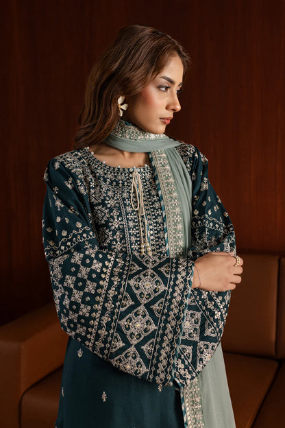 Batik Embroidered Dahank Three Piece BT-209