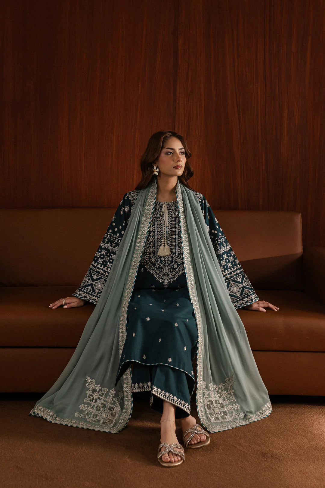 Batik Embroidered Dahank Three Piece BT-209