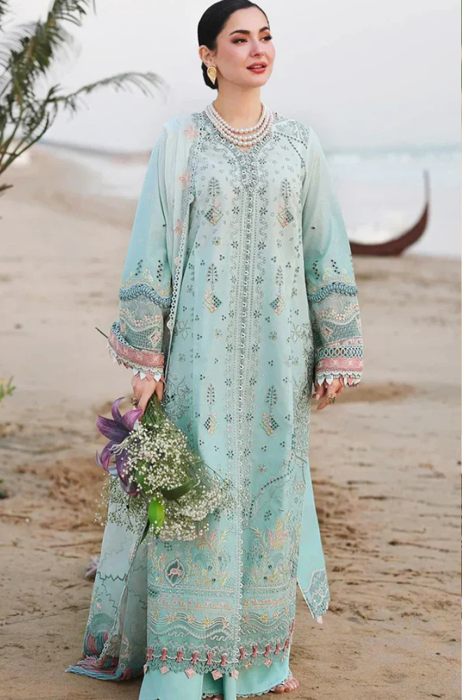 Qalamkar Lawn Chikenk-Kari Embroidered Three Piece QL-1070