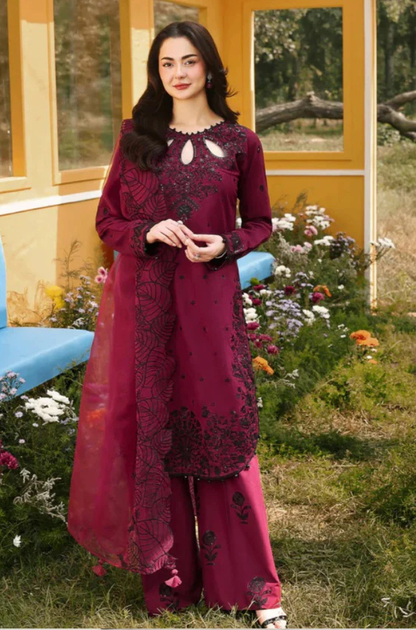 ALLYS Embroidered lawn Three Piece AL-319