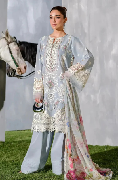 ELAF Embroidered lawn Three Piece EL-313