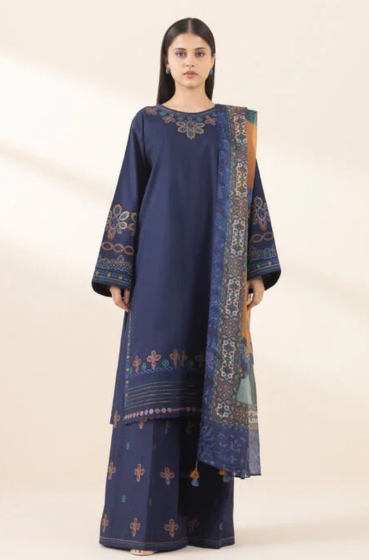 Sapphire Unstitched  3 PIECE - EMBROIDERED LAWN SUIT