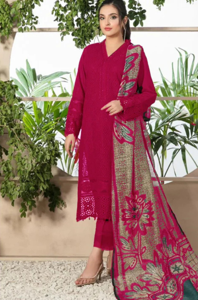Chikenkari lawn Embroidered Summer Collection D-762