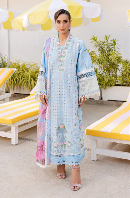 Parishay Lawn Chiken-Kari  Embroidered Three Piece PR-253