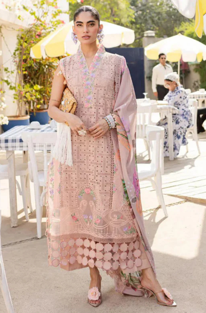 Parishay Lawn Chiken-Kari  Embroidered Three Piece PR-252