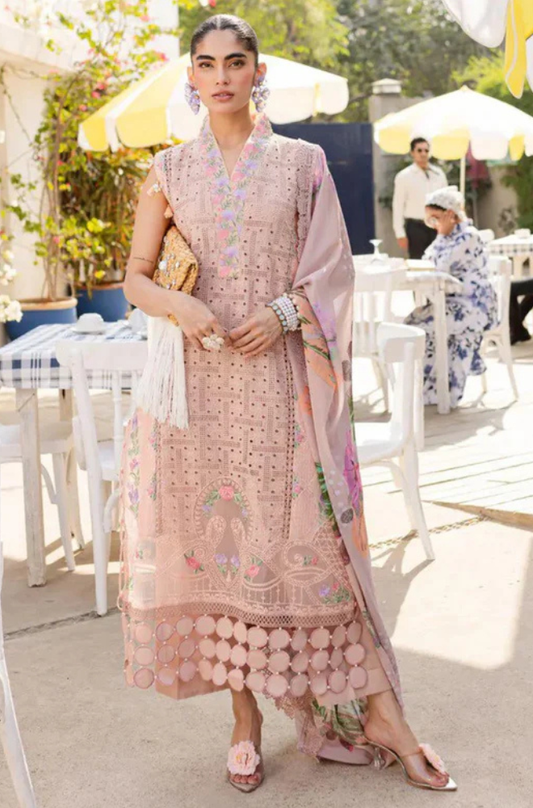 Parishay Lawn Chiken-Kari  Embroidered Three Piece PR-252