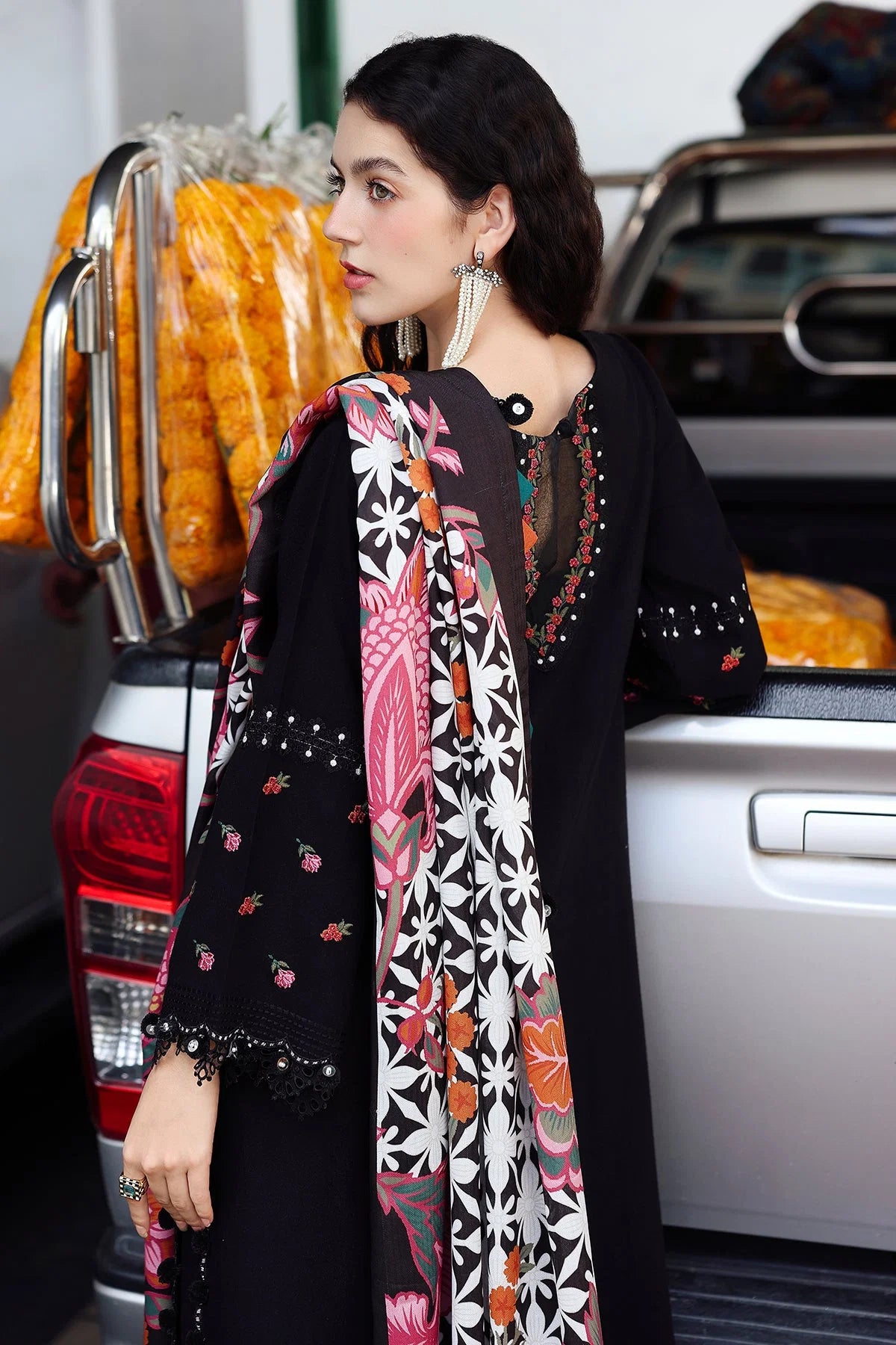 Charizma Embroidered lawn Three Piece CH-01