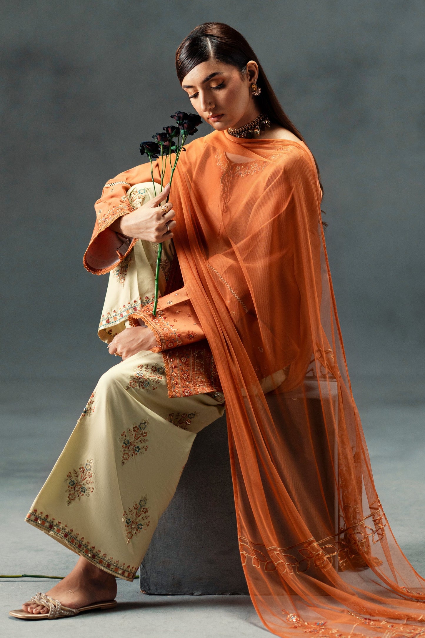 Maria-B Embroidered Lawn Three Piece MB-20