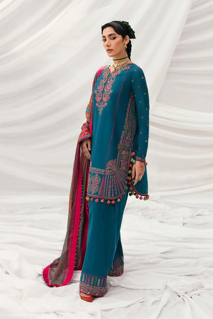 Hussain Rehar 3pc Dahank Embroidered Suit B-01