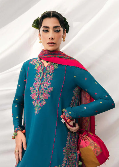 Hussain Rehar 3pc Dahank Embroidered Suit B-01