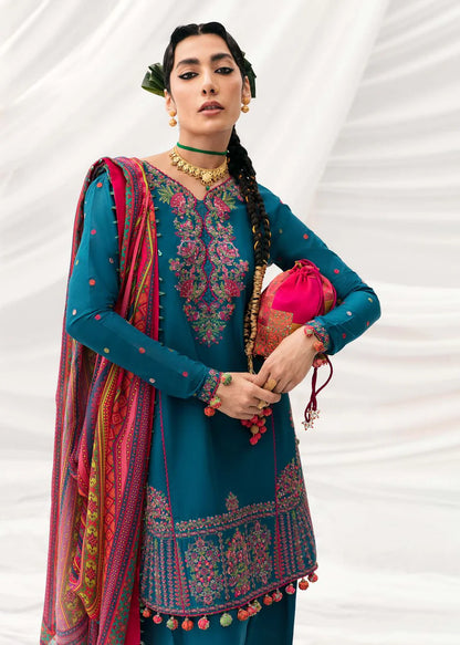 Hussain Rehar 3pc Dahank Embroidered Suit B-01