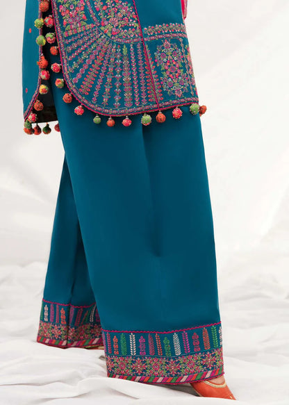 Hussain Rehar 3pc Dahank Embroidered Suit B-01