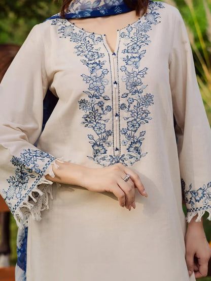 Batik Embroidered lawn Three Piece BT-366