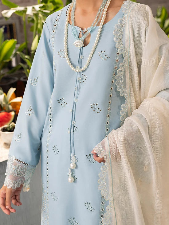 lzel Lawn Chikenk-Kari Embroidered Three Piece Izl-93