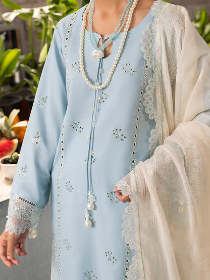lzel Lawn Chikenk-Kari Embroidered Three Piece Izl-93
