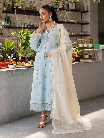 lzel Lawn Chikenk-Kari Embroidered Three Piece Izl-93