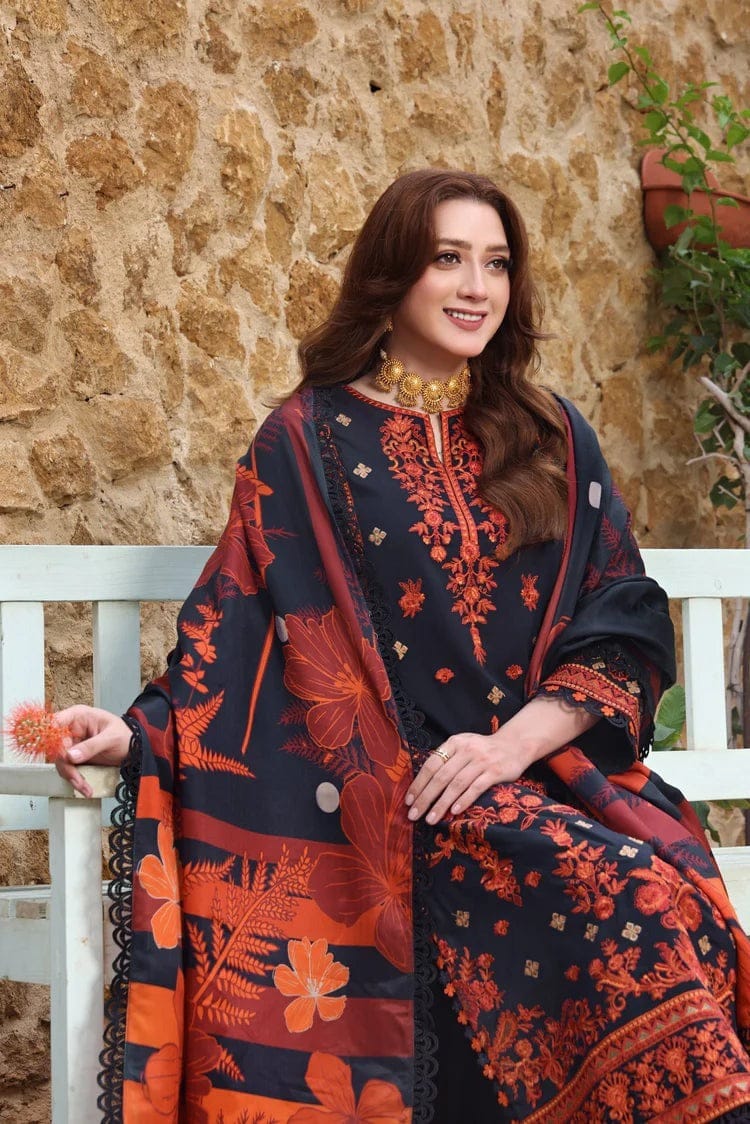 Aneelas Embroidered lawn Three Piece AN-6114