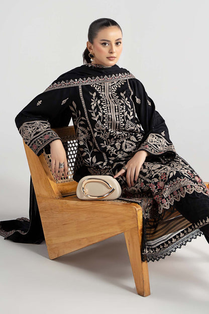 Maria-B Luxury Law Embroidered Three Piece MB-6129