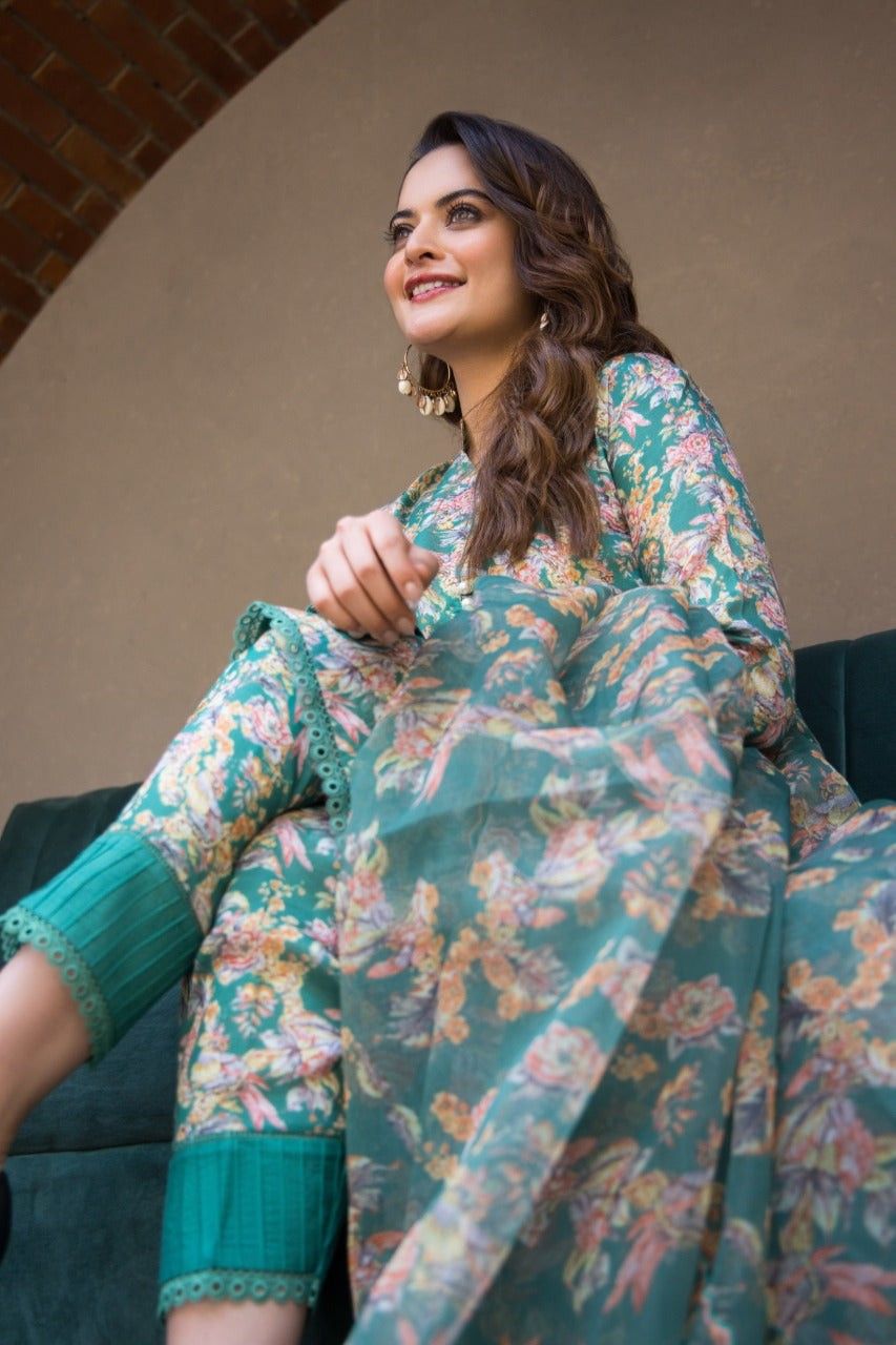 Aiman Closet AC-03 Zinc Printed Airjet Viscous Silk Three Piece