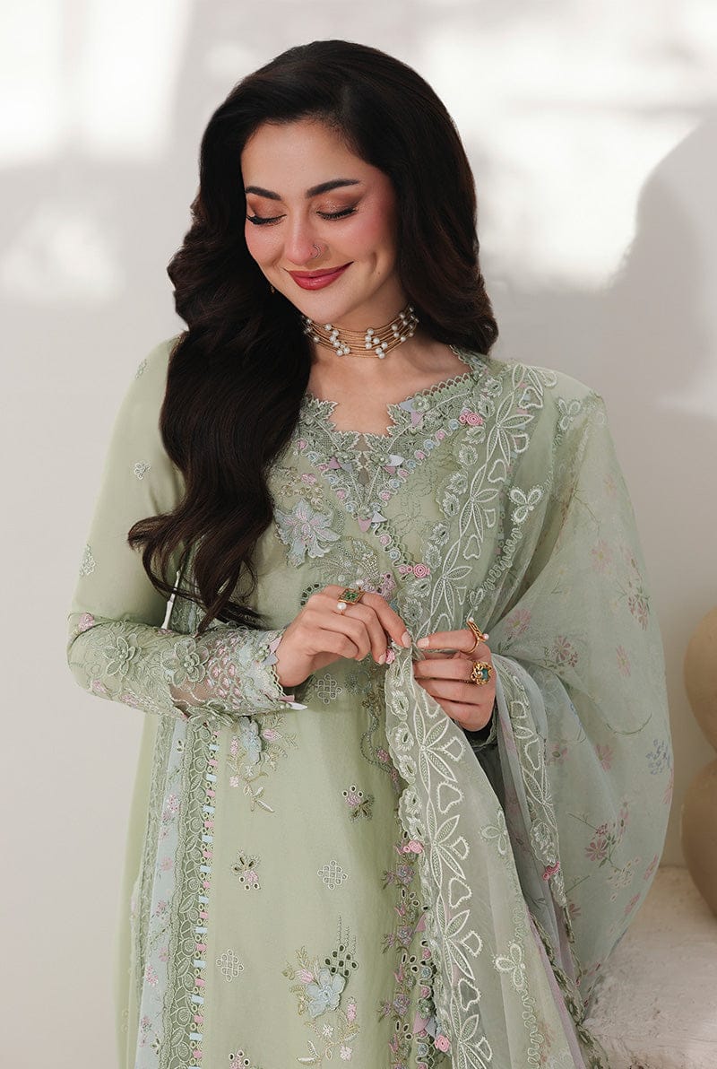 Qalamkar Lawn Chikenk-Kari Embroidered Three Piece QL-1040