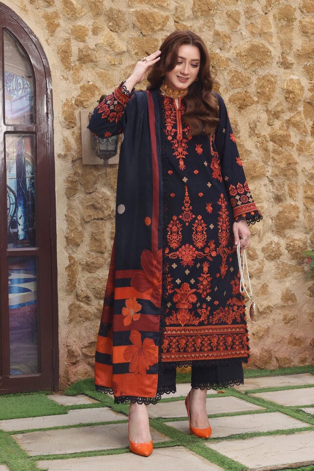 Aneelas Embroidered lawn Three Piece AN-6114
