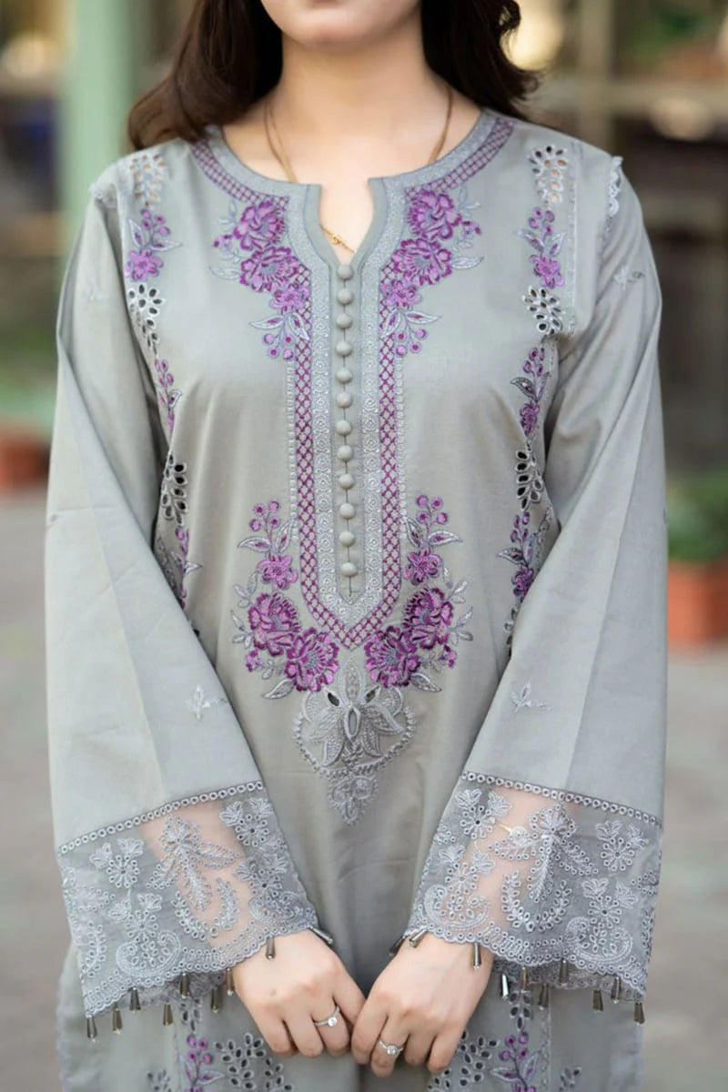 Mushq Embroidered Lawn Three Piece MQ-3242
