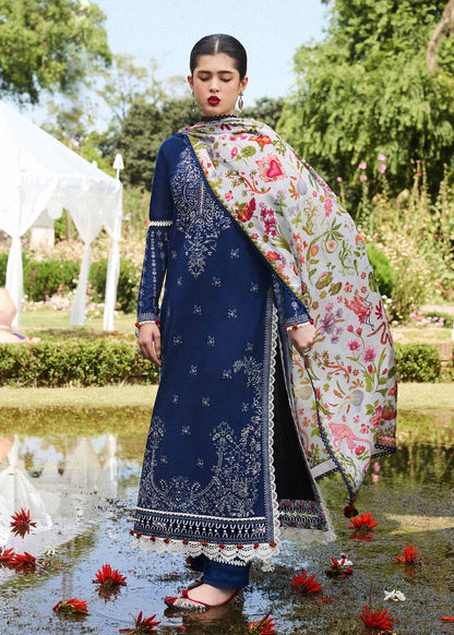 Hussain Rehar 3pc Dahank Embroidered Suit HR-01