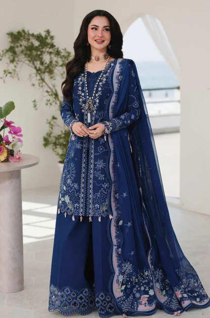Qalamkar Luxury 26 Lawn Chikenk-Kari Embroidered Three Piece QL-910