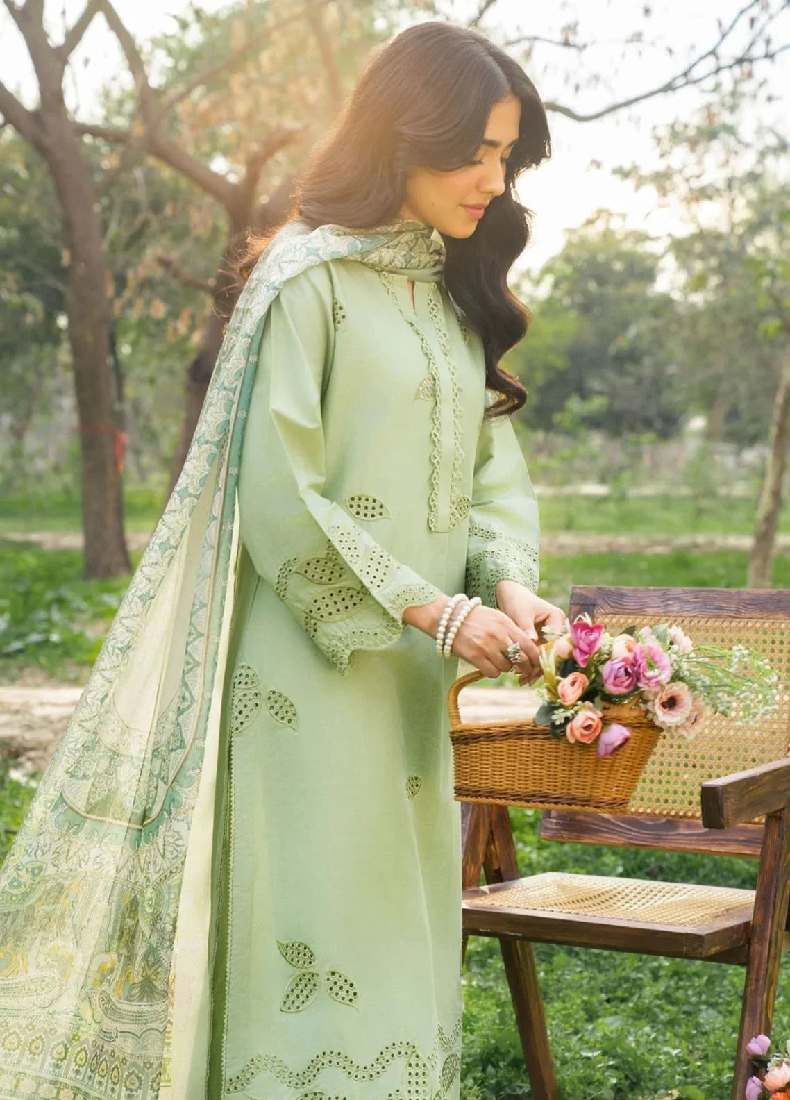 Panache Apparel Lawn Chiken-Kari  Embroidered Three Piece PR-147