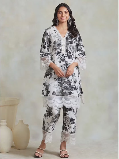 Women Floral 3 Piece - Printed Lawn Suit | D - 880)