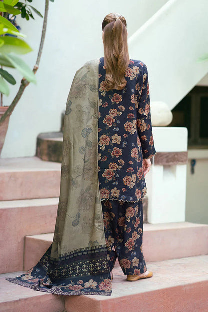 Baroque D-208 Khaddar Printed three piece