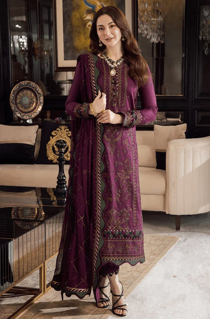 Asim jofa Embroidered Dhanak Three Piece aj-31